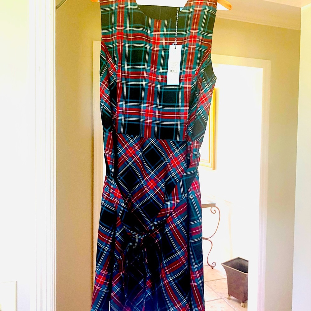 Draper James sleeveless bow waist  short plaid